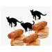 Halloween Black Cat Cupcakes Toppers Party Food Decorations Sticks Picks (24 Pack) - Buy Online on SooperMarket.com