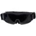 Lancer Tactical CA-223B Airsoft Goggles Interchangeable Lens Kit (Black) - Smoked, Clear, Yellow Lens - Buy Online on SooperMarket.com