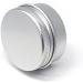Basic Packing: 24 Silver Aluminum Screw Cap Cans - 30ml Round Cosmetic Containers with 35mm Stickers - Buy Online on SooperMarket.com