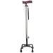 Canes Walking Stick Light 4 Foot Walking Stick Telescopic Stable Height Adjustable Silver Walking Stick and Crutch for The Elderly Old Man Handicapped Woman Injured