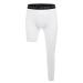 Koalarun One Leg Compression Tights Full Length for Basketball Single Leg Long Pants Sports Base Layer Leggings 1-2 Pack White - Left Long + Right Short Small