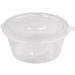 NRLinX 5 oz. Plastic Condiments Containers with Hinged Lids - 50 Sets | Multipurpose Small Sauce Cups for Dip, Dressing, Jello Shots - Buy Online on SooperMarket.com