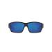 Costa Del Mar Men's Tuna Alley Rectangular Sunglasses Matte Black/Grey Blue Mirrored Polarized-580g 62 Millimeters