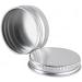 Basic Packing: 12x 15ml Silver Aluminum Screw Cap Cans for Cosmetics - Durable Empty Round Dose Boxes with Stickers - Buy Online on SooperMarket.com