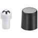 12 Pack 2ml Mini Clear Glass Roll-On Bottles - Refillable Essential Oil & Perfume Containers with Black Caps | Ideal for Cosmetics & Sampling - Buy Online on SooperMarket.com
