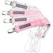 Pacifier Metal Clip (4 Pack) for Babies Infants and Toddlers - Unisex Modern Pacifier Holder for Binky Soothie Toys - Cute Durable Lightweight Baby Accessory-Baby Girl Gifts -Girl Pack- Pink