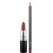 M.A.C. Cosmic Lip Duo RED Set Frost Lipstick FRESH MOROCCAN & Lip Pencil BRICK