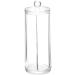 Acrylic Makeup Organizer Cosmetic Cotton Pad Rounds Holder Makeup Removers Clear Organizer Storage Display Rack (Color Name : White)