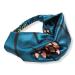 Grace Eleyae Silk Turban Style Headband Blue Peach Floral
