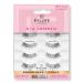 Eylure 3/4 Length Naturals Accent No. 003 Eyelashes Multipack 4 pair