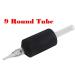 20PCS Tatmax 1 Inch Disposable Black Silicone Clear Tips - 9 Round Diamond Flat Tubes - Buy Online on SooperMarket.com