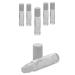 Deodorant stick bottles of 10 ml Kosmetex clear glass roll-on deodorant roller for self-filling 6 x 10 ml 6 pieces (1 pack)