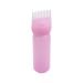 Hair Dye Bottle 160ML Shampoo Bottle Hair Comb Applicator Bottle Brush Bottle for Hair Dyeing Tool Style 3 Hair Oil Applicator Pink