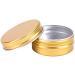Buy 50 Pcs 15ml Gold Aluminum Jars with Screw Cap | Eco-Friendly Cosmetic Storage | International Shipping Available - Buy Online on SooperMarket.com