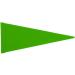 5 ft. Neon Green Pennant Bicycle Safety Flag (No Mounting Hardware)