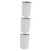 Alipis Teetasse 3st Mouth made of stainless steel mouthwear beer beer jug drinking mug made of stainless steel bathroom cups picnic cup storage box white Japanese style stainless steel student