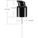10Pcs 410/20mm Black Foundation Pump Top Plastic Replacement Cosmetic Makeup Tool with Rotate Lock and Cover for Fix Fluid Foundation Lotion Essence - Buy Online on SooperMarket.com