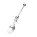 Funny Cake Bread Forks Bead Stringing Round Spoon Stainless Steel Dessert Forks Multi-Functional Kitchen Tool Fruit Fork Bead Stringing Fork