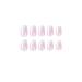 Mouyou Short Square Press On Nails - Nude Pink Gradient White Full Cover Artificial Fingernails with Glue for Women & Girls - F7 - Buy Online on SooperMarket.com