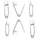 Nappy Pins Safety Lock - 24 Pcs White Diaper Pins for Baby Infants Kids - Buy Online on SooperMarket.com