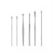 Portable Ear Cleaner Stainless Steel Ear Spoon Set Stainless Steel Ear Wax Remover Reusable Stainless Steel Ear Wax Remover Set Ear Wax Easily Removed Ideal for Personal and Home Use(Stainless steel)