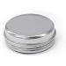 Zeoabsy 50 Pack 60ml Silver Aluminum Tin Cans with Screw Cap & Viewing Window - Ideal for DIY Ointments Candles Cosmetics & Shaving Soap - Buy Online on SooperMarket.com