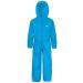 Trespass Kids Unisex Button Rain Suit 7-8 Years Teal - Waterproof Outdoor Gear - Buy Online on SooperMarket.com