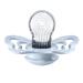 BIBS Couture Collection Pacifiers - Set of 2 Iron/Baby Blue | BPA-Free | Made in Denmark | Size 0-6 Months - Buy Online on SooperMarket.com