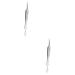 WOONEKY 6 Pcs Clip Mole Removal Scissor Blackhead Pimple Removal Kit Comedone Silver Stainless Steel