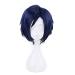 Wig for Tenya Iida Blue Short Wig Cosplay Costume Boku No Hero Academia Heat Resistant Synthetic Hair Men Wigs