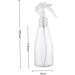 1PC Plastic Hairdressing Sprayer Mist Bottle Water Spray Bottle Multifunctional Plant Flower Water Sprayer Refillable Transparent Mist Containers 200ml - Buy Online on SooperMarket.com