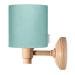Lamps & Company wall lamp children's room pink lampshade made of suede wall lamp with cable and plug sweet baby room decoration lighting for boys and girls' rooms mint mint plug-in