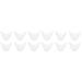 Healifty 6 Pairs Point Caps of Silicone Gel Pouches Hole Protectors Shoe Heels Shoes Womens Foot Pointe Sleeve Women Pad Men Ball Dance Ballet Cushion Big Pads Topper Socks Cover with Whitex2pcs 10.5X9.5X1.5CMx2pcs