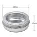 Zeoabsy 50 Pack 60ml Silver Aluminum Tin Cans with Screw Cap & Viewing Window - Ideal for DIY Ointments Candles Cosmetics & Shaving Soap - Buy Online on SooperMarket.com