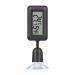 YESAVAY Reptiles thermometer Hygrometer with suction cup digital temperature and air humidity meter for beard dragon Terrarium tank mini thermometer hygrometer black