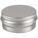 Zeoabsy 10ml Silver Aluminum Tins - 10 Pack Screw Cap Cans for Cosmetics Candles Ointments + Spatulas & Labels - Buy Online on SooperMarket.com