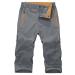 MAGNIVIT Men's 3/4 Capri Pants Below Knee Quick Dry Lightweight Hiking Cargo Long Shorts(No Belt) Grey 38