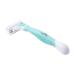 Velvety Skin Women's Razor 6 Blades - Moisturizing Strip - Comfortable Handle - Turquoise Satin - Buy Online on SooperMarket.com