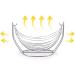 Fruit Basket Bowl Metal Swing Fruit Basket Storage Bowl Plate Vegetables Display Stand Rack Kitchen Decoration Fruit Bowls (Color : Small) - Buy Online on SooperMarket.com