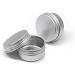 Buy 24-Piece Silver Aluminum Screw Can Set - 10ml Cosmetic & Candle Storage | Durable & Versatile Aluminum Cans for International Shipping - Buy Online on SooperMarket.com