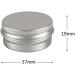 Zeoabsy 10ml Silver Aluminum Tins - 10 Pack Screw Cap Cans for Cosmetics Candles Ointments + Spatulas & Labels - Buy Online on SooperMarket.com