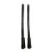 PS Horse Articles 2.5 cm wide English Stirrup Leathers with Cover/Loop Black 140 cm Length