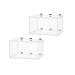 BRYHZKCM 2pcs Fish Hatchery Breeder Box,Nylon Mesh Fish Fry Hatchery Breeder Box Separation Net Incubator Mesh, with Suction Cup ,Large Size 10"x 6"x 6"