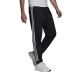 adidas Men's Aeroready Essentials Tapered Cuff Woven 3-Stripes Pants Large Black/White