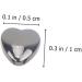 Operitacx 60 Pcs Shoe Bag Ornament Heart Shape Handbag Screw Button Studs Fasteners Belt Button Nails Wallet - Buy Online on SooperMarket.com