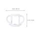2pcs Toddmomy Silicone Baby Bottle Handle Grips - White | Newborn Bottle Accessories - Buy Online on SooperMarket.com