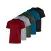 Real Essentials 5 Pack: Men s Mesh Performance Quick Dry Tech Stretch Ultra-Soft Breathable Short Sleeve Crew Active T-Shirt X-Large Set 11