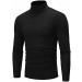Men's Slim Fit Black Turtleneck Sweater | Casual Long Sleeve Top | Breathable & Cozy | Medium - Buy Online on SooperMarket.com