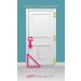 Kitty Korner Door DIY Install - Left Swing Kit | Easy Interior Cat Door Installation | Create Safe Space for Cat - Buy Online on SooperMarket.com