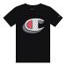 Champion Boys Shirt Performance Short Sleeve Tech Athletic Tee Shirt Top Kids Clothing - Great for Gym, Sports, and School Large Black Sliced C